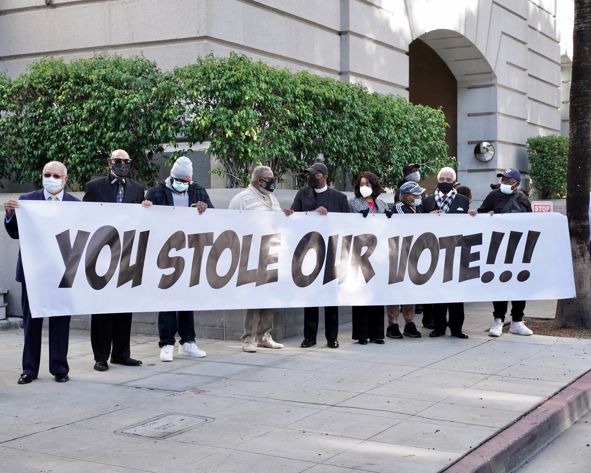 L.A. Focus: Tenth District Residents Rally Against L.A. City Council Following the Suspension of Councilman Mark Ridley-Thomas